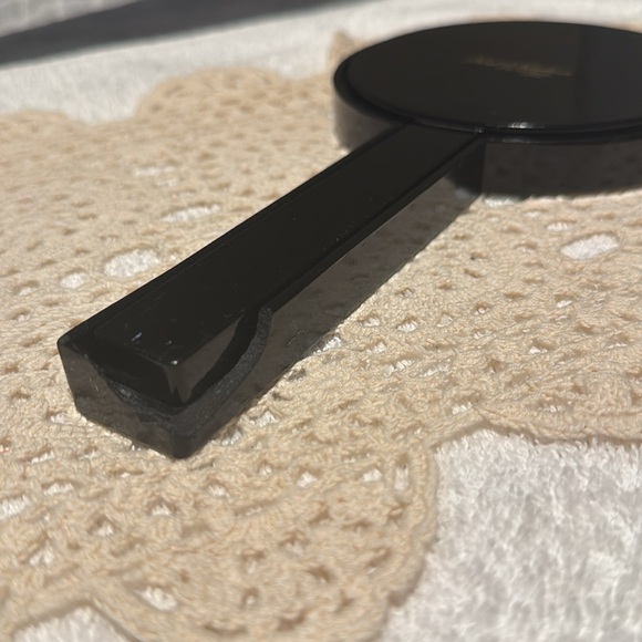 Vintage Otagiri Japan Nesting Double Hand Mirror Black Lacquer Bird Of Paradise - Picture 10 of 10